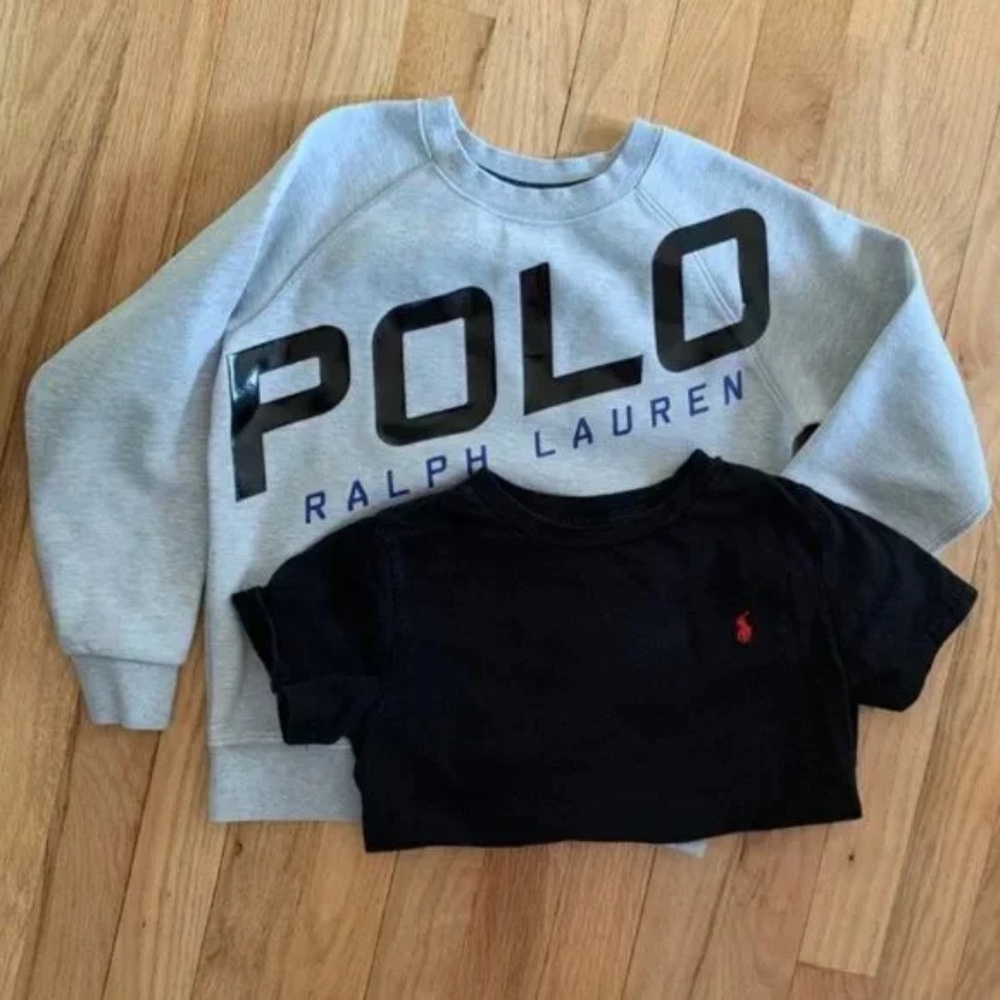 Boy's Polo Sweatshirt size 6 and T-Shirt size 7
